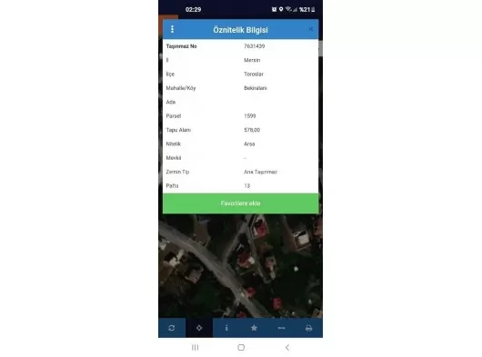 Mersin Toroslar Bekiralanı'nda satılık Arsa
