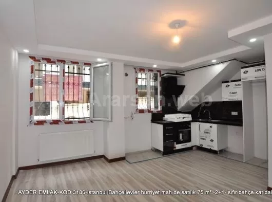 hürriyet mah de satılık 75 m² -2+1- bahçe kat daire