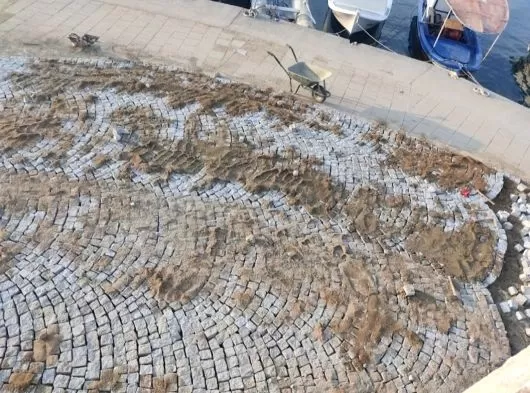 Mehmet Çakır granit küp taş bazalt küp taş uygulama ekibi Mehmet Çakır Antalya