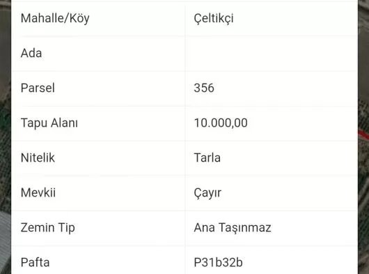 Silifke çeltikçi Mahallesinde satılık Tarla