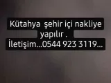 Kütahya şehir içi nakliye 