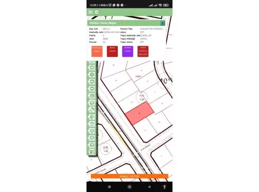 Bolu Çıkınlar Mahallesinde 517 m2 Satılık Arsa