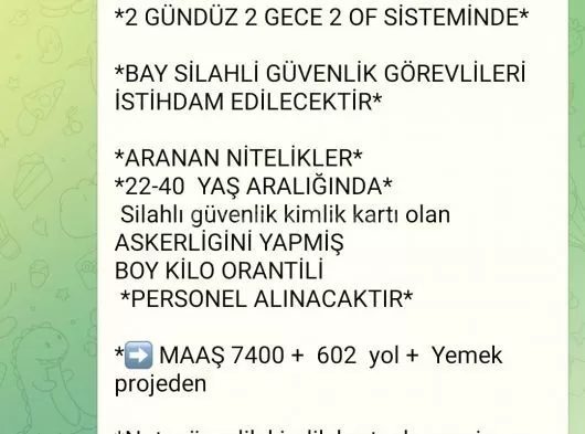 Özel güvenlik alımı