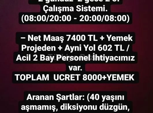 Özel güvenlik kurs ilani