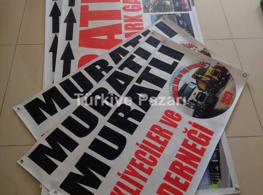 VİNİL BRANDA DİJİTAL BASKILI REKLAM AFİŞİ FOLYO