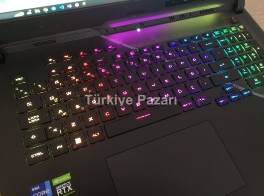 Sıfır Asus ROG Strix Scar17 i9 12900H Rtx3080/8GB 360HZ 32GB 1TB