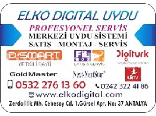 ANTALYA UYDU SERVİSİ UYDU ANTEN MONTAJ VE TEKNİK SERVİSİ