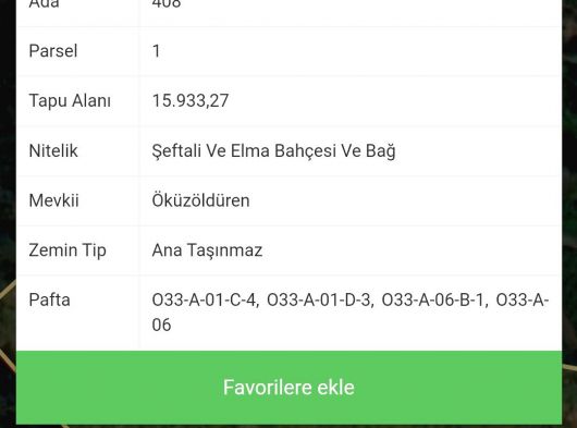 Sahibinden satılık Şeftali Bahçesi
