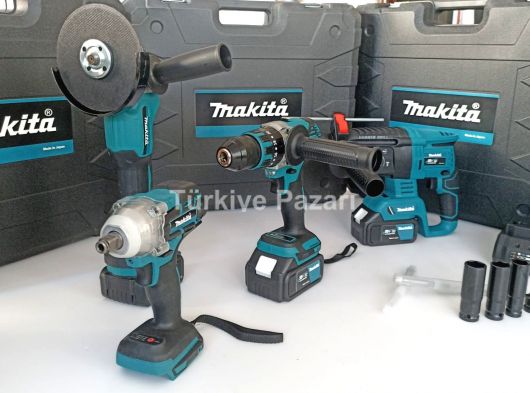 MAKİTA ŞARJLI MATKAP DÖRTLÜ SET PROFESYONEL