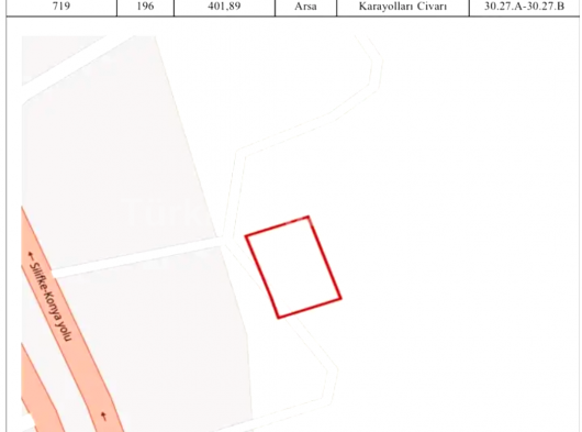Karayolları karşısında 4 kata imarlı satılık arsa