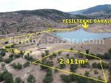 Meram Yeşiltekke Baraj manzaralı Müstakil tek tapulu 2.411m2