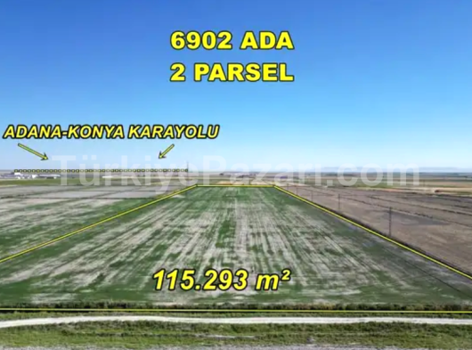 KONYA / MERAM / KİLİSTRA MAHALLESİNDE 792 m² MÜSTAKİL TAPULU TARLA