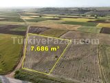KONYA / AKÖREN / ORHANİYE DE 7.686 m² KÖŞE PARSEL TARLA