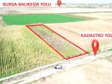 Bursa Mustafa Kemal Paşa Ovazatlı Satılık Tek Tapu Tarla Toplam 2.281 M2