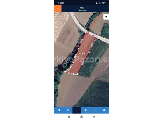 1202 m2 asfalt yola cephe tarla Sakarya Kaynarca elektrik su yakın