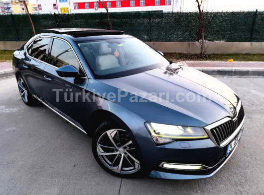 2020=EN FULÜ SKODA SUPERB 1.6 DİZEL PREMİUM PAKET DSG BOYASIZ SIFIR AYARINDA