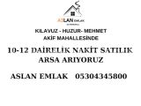 SATILIK ARSA ARAMAKTAYIZ  KILAVUZ - HUZUR- MEHMET AKİF - ŞEYH ŞAMİL MAHALLELERİNDE
