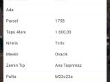 BURDUR YEŞİLOVA GENÇALİ KÖYÜNDE OVACIK MEVKİSİNDE SATILIK TARLA