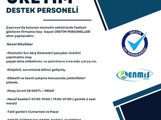 Üretim Destek Personeli