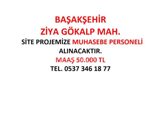 Muhasebe personel alımı