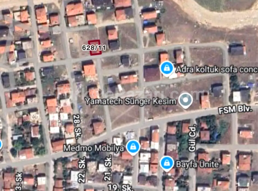 Bursa Mustafa Kemal Paşa Ovazatlı Satılık Tek Tapu Tarla Toplam 2.281 M2