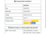 Bursa Mustafa Kemal Paşa Ovazatlı Satılık Tek Tapu Tarla Toplam 2.281 M2