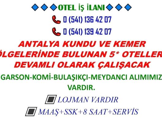 Otel İş İlanı