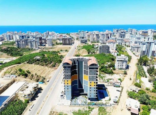 1+1 Deniz Manzaralı Uygun Yeni Bina ALANYA  MAHMUTLAR