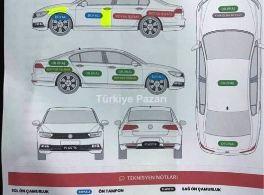 2017 Vw Passat 1.6 TDI Bmt Comfortline 120 Hp R LİNE DÖNÜŞÜM