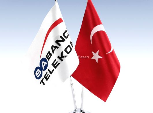 MASA BAYRAĞI İKİLİ AYAKLI FİRMA REKLAM BASKILI