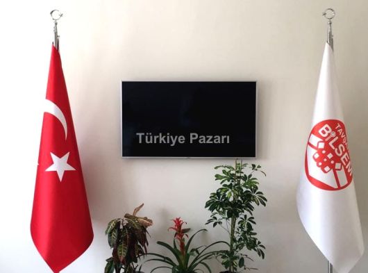 MAKAM BAYRAĞI TÜRK BAYRAKLI MAKAM BAYRAĞI REKLAMLI BAYRAK