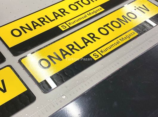 OTO PLAKA KAPATAN LEVHA OTO GALERİ LÜKS PLAKALIK FİLEKSİ BASKI