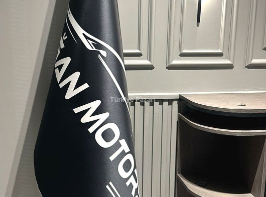 MAKAM BAYRAĞI TÜRK BAYRAKLI MAKAM BAYRAĞI REKLAMLI BAYRAK