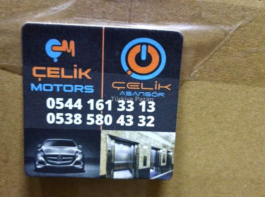 OTO KOKUSU FİRMA REKLAM BASKILI ARAÇ İÇİ ASKI İPLİ