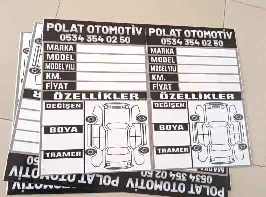 SATILIK OTO LEVHASI KİRALIK OTO LEVHASI ÇEŞİTLERİ