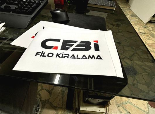 MASA BAYRAĞI İKİLİ AYAKLI FİRMA REKLAM BASKILI