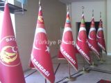 MAKAM BAYRAĞI TÜRK BAYRAKLI MAKAM BAYRAĞI REKLAMLI BAYRAK