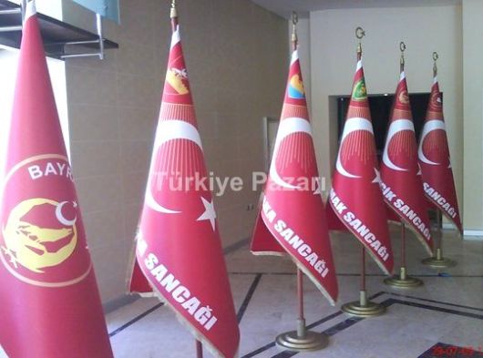 MAKAM BAYRAĞI TÜRK BAYRAKLI MAKAM BAYRAĞI REKLAMLI BAYRAK