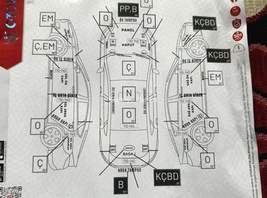 1.4. BENZİNLİ 113 BİNDE HATASIZ BOYASIZ 2017 MODEL