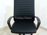 Polen deri tekli bekleme misafir koltuğu ofis koltuğu