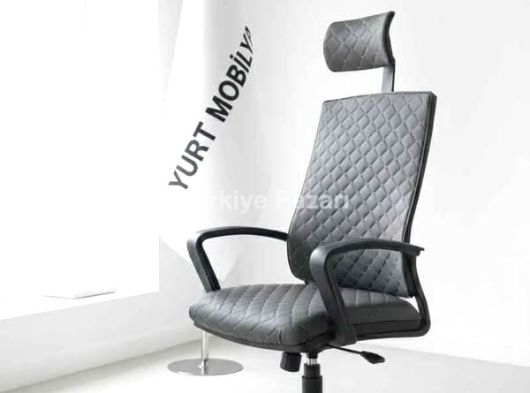 Polen deri tekli bekleme misafir koltuğu ofis koltuğu