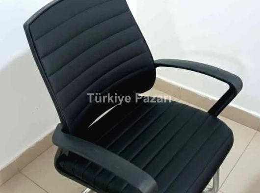 Polen deri tekli bekleme misafir koltuğu ofis koltuğu