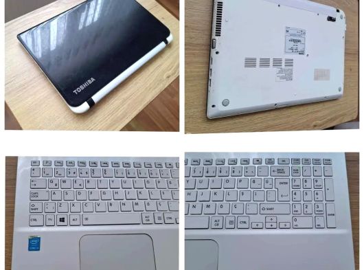 TOSHİBA İ5 5.NESİL 8GB RAM 2GB HARİCİ 4GB DAHİLİ TOP.6GB E.KARTI 240GB SSD HD 4SAAT ŞARJ TEMİZ SRNSZ