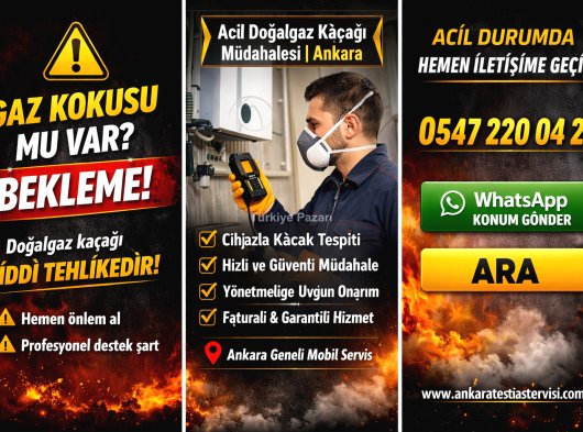 Keçiören Doğalgaz Kaçak Tamiri