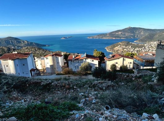 Kalkan Körderede Full Deniz Manzaralı 836 m² İmarlı Arsa 