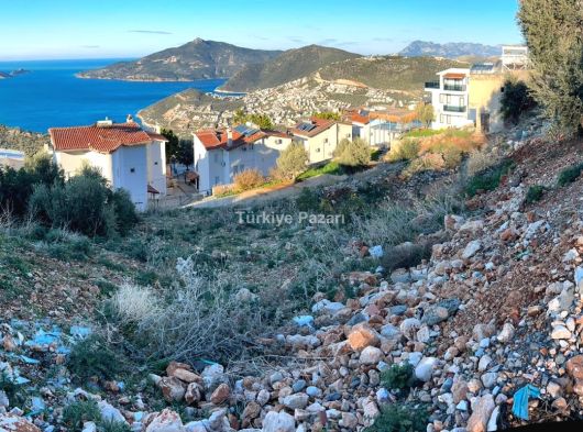 Kalkan Körderede Full Deniz Manzaralı 836 m² İmarlı Arsa 
