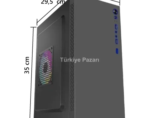 AZTECH AZTB02600 TITAN 600W SİYAH USB 2.0 MİCRO ATX KASA