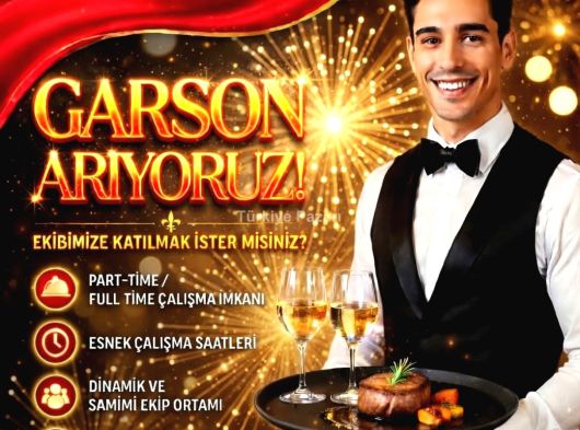 İSTANBUL AVRUPA YAKASINDAKİ 5 YILDIZLI OTELLERDE ÇALIŞMAK ÜZERE BAY BAYAN GARSON ALIMI OLACAKTIR(18-35 YAŞ)