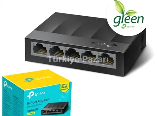 TP-LINK LiteWave 5 Port LS1005G 10/100/1000 Gigabit Plastik Kasa Switch