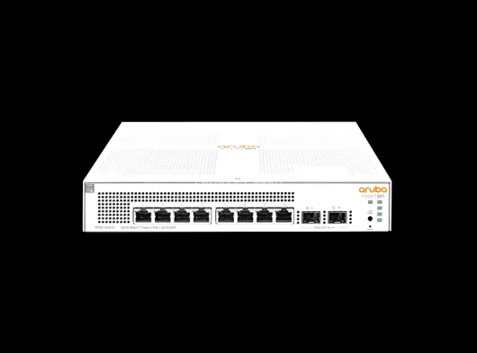 HP Aruba Instant On, JL681A, 1930-8G, 8Port, GigaBit, PoE 124W, 2 Port Gigabit SFP, Yönetilebilir, Rack Mount Switch